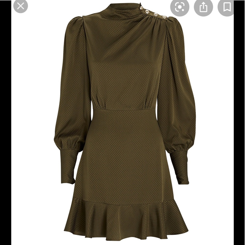 Intermix Pamela silk mini dress